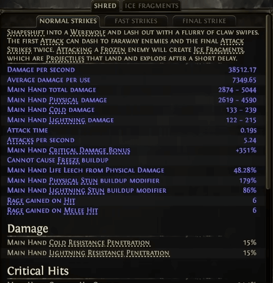 poe2 patch 0.4.0 lazy exile frost wolf oracle build shred stats
